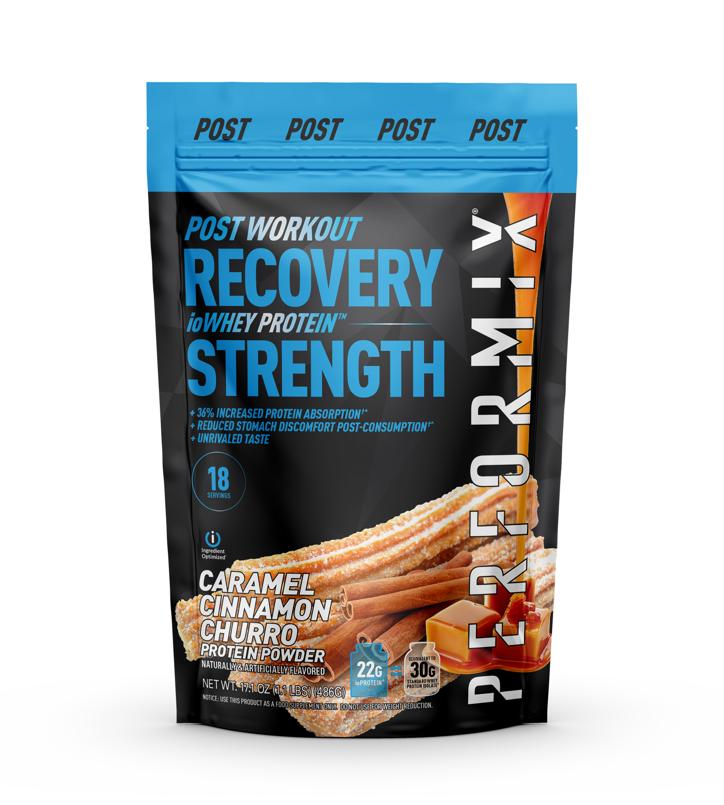 io WHEY PROTEIN キャラメルシナモンチュロス味 18食分 吸収効率抜群