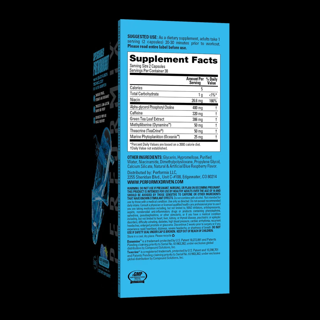 PERFORMIX Supercharged Preworkout トレーニングの質を上げる最先端