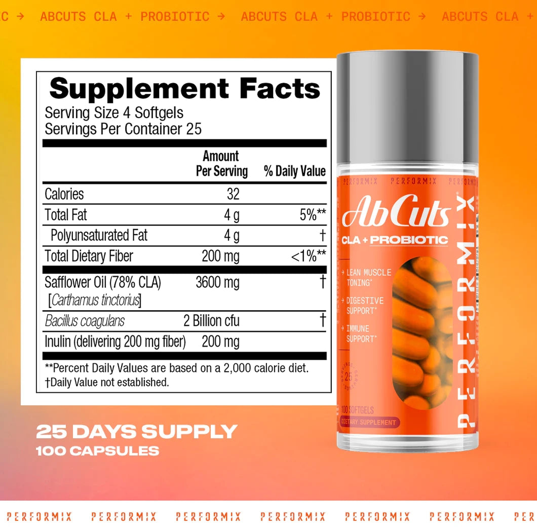 AbCuts CLA + Probiotic 腸内細菌と脂肪燃焼