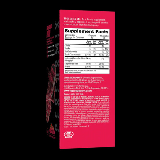 PERFORMIX Supercharged Pump 筋肉の成長とトレーニングの効果を最大限に