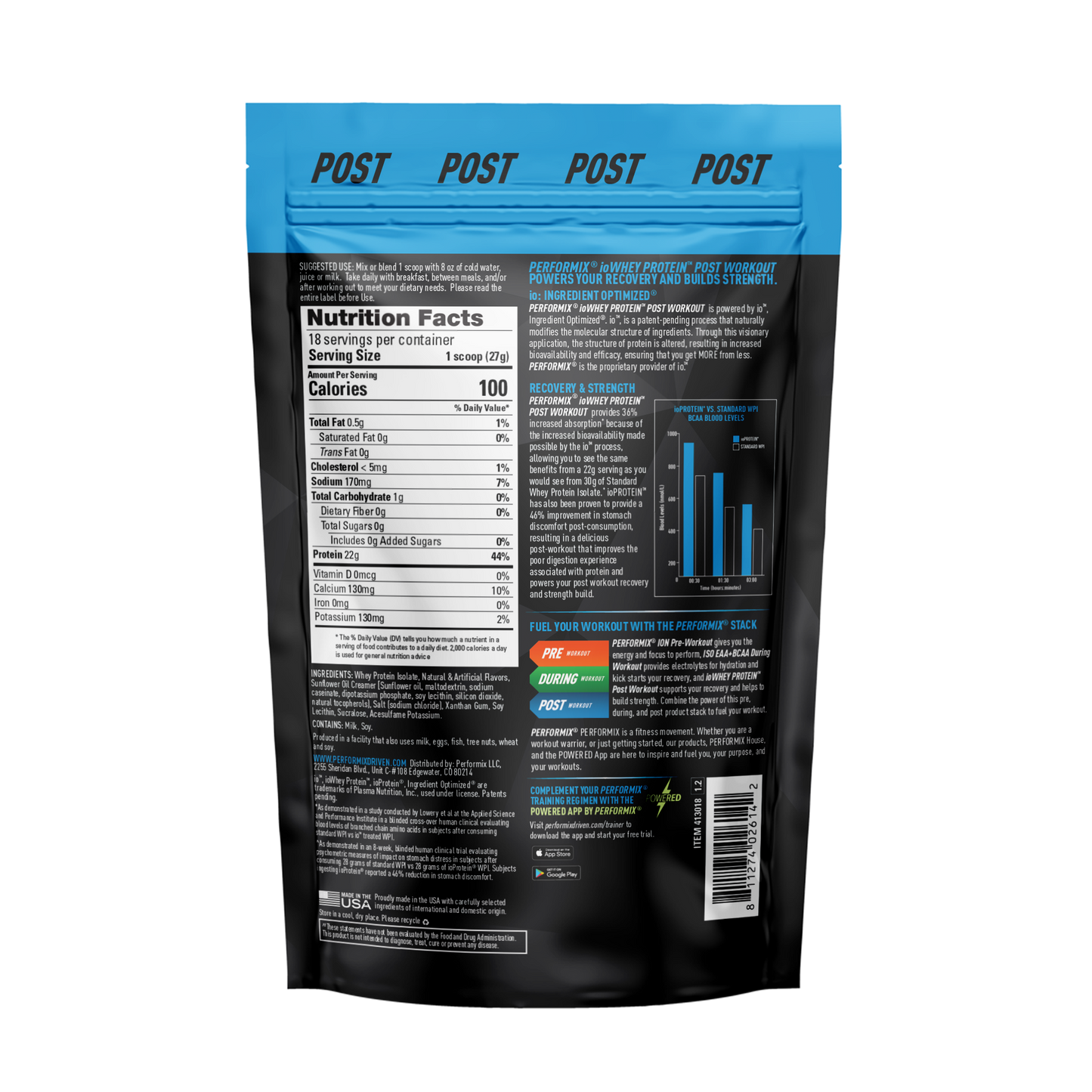 io WHEY PROTEIN フルーティーシリアル味 18杯分