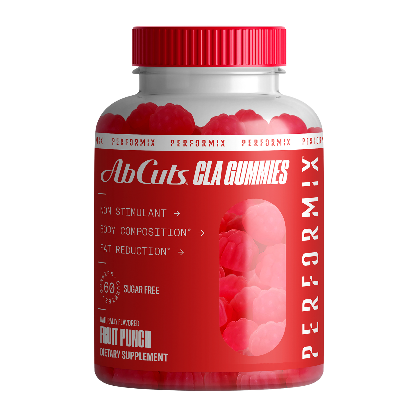 🉐AbCuts CLA GUMMIES 60粒 いつでもどこでもお腹の脂肪を撃退